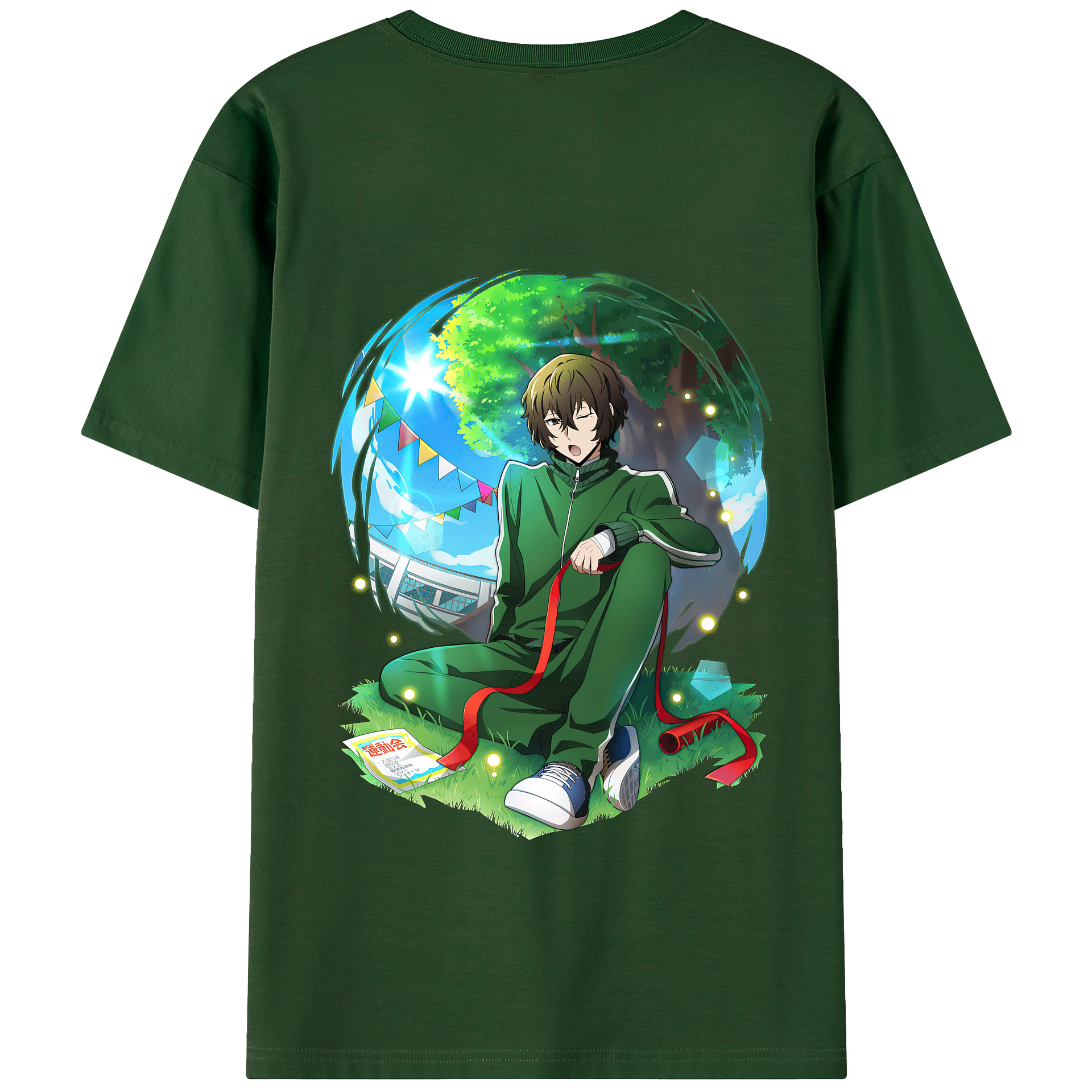 （画像用） 文豪ストレイドッグス Bungo Stray Dogs 綿100％半袖Tシャツ（背面プリント）